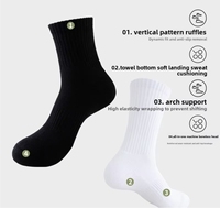 Chaussettes montantes en coton extra larges pour hommes, épaisses, allongées, antibactériennes, antidérapantes, pour affaires et sports, collection automne