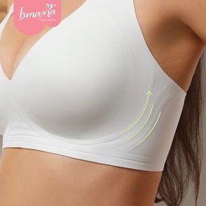 Sujetador sin costuras con cuello en V y cobertura total para mujer - Product Image 4