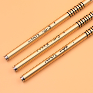 8 ब्लैक सर्किलों के साथ सोना, कोलिंस्की/नायलॉन बाल नाखून कला के लिए 3 डी नाखून कला के लिए 3 डी नाखून कला के लिए - Product Image 6