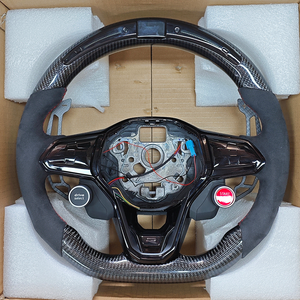 <span class=keywords><strong>Volante</strong></span> Deportivo de Fibra de Carbono con Botón de Encendido Magnético y LED para Volkswagen VW <span class=keywords><strong>Golf</strong></span> 8 MK8 R 6 7 MK6 MK7 <span class=keywords><strong>GTI</strong></span> Passat CC B7 - Product Image 3