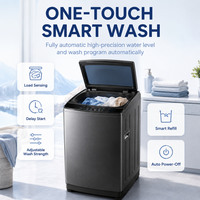 Lavadora Doméstica de 20 kg, Semiautomática, con Pantalla Táctil, Tambor de Acero Inoxidable, Clase Energética, Ligera, Inteligente y de Bajo Consumo para Reino Unido