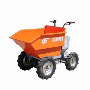 CP Manufacturing Machinery Atv Transport Micro Electric <strong>Power</strong> Rubber Solid 4 <strong>Wheels</strong> <strong>Barrow</strong> Trolley Mini Battery Dumper 300kg - Product Image 4