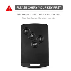 <span class=keywords><strong>Housse</strong></span> de protection en Silicone pour clé de voiture, 4 boutons, pour Renault Duster Captur Clio Logan Megane 1 2 3 Koleos Scenic Nema Fluence <span class=keywords><strong>Zoe</strong></span>, accessoire - Product Image 2
