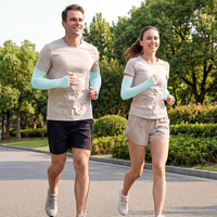 Manchons de bras sportifs rafraîchissants anti-UV, imprimés sur mesure, pour cyclisme, baseball, football, protection solaire, unisexe
