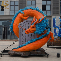 SGAD173 Modèle de dragon animatronique fait à la main robotique de dragon chinois de haute qualité pour parc à thème