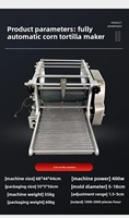 Machine industrielle entièrement automatique pour la fabrication de tortillas de maïs, de tacos, de roti et de pain, pour la production de produits céréaliers