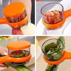Wholesale Fruit Peeler with <b>Storage</b> <b>Box</b> Multifunction Easy Peeling Good Sturdy Potato Slice <b>Tool</b> for Cucumber Kitchen Carrot - Product Image 2