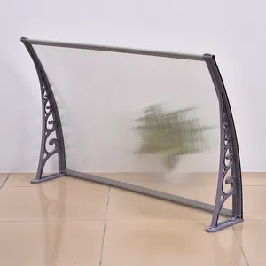 120*240cm extérieur bricolage pluie abri porte d'entrée fenêtre auvent polycarbonate feuille creuse auvent en plastique