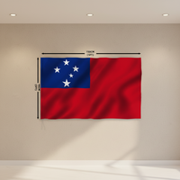 Drapeaux Nationaux Personnalisés de Samoa, Pays Samoa, 90x150cm (3x5 pi) en Polyester, Imprimés Numériques, pour la Publicité et les Cadeaux Promotionnels