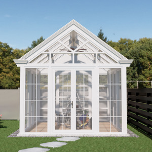 Véranda en verre thermique en aluminium de luxe sur mesure, design européen à pointe, pour villa - Product Image 4