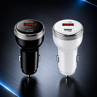 Chargeur de voiture OEM personnalisé, mini 51W PD30W QC18W, double port, charge rapide, fabricant en gros, chargeur de voiture type C
