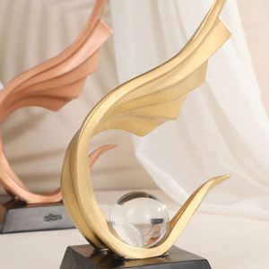 Light Luxury Fishtail <b>Resin</b> <b>Crafts</b> Home Decoration Porch Table Decoration Ocean Series Home Gifts - Product Image 2