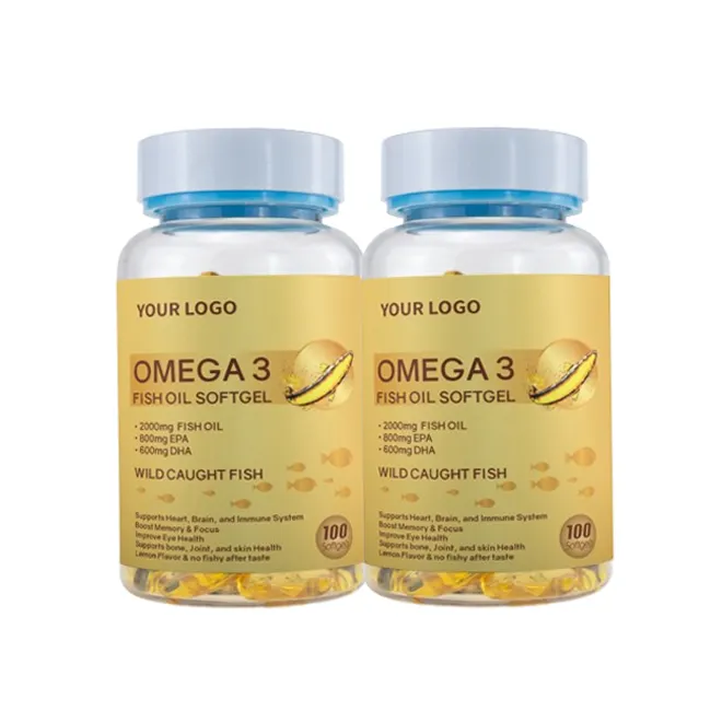 ODM OEM oméga 3 epa dha huile d'algue oméga-3 huile de poisson 500mg 1000mg supplément de soins de santé