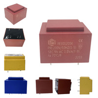 Transformateur encapsulé monté sur circuit imprimé EI30/12.5 de 1,5 VA à 9 VA, 6 V, 9 V, 12 V, 18 V, 24 V, 220 V, 125 mA