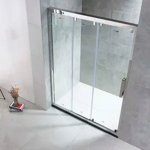 Venda quente da fábrica chinesa barato banheiro vidro temperado porta do chuveiro gabinete