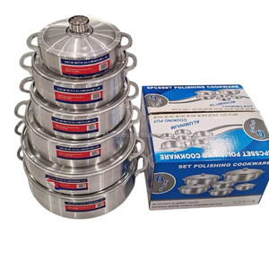 Juego <span class=keywords><strong>de</strong></span> Ollas y Sartenes <span class=keywords><strong>de</strong></span> Aluminio <span class=keywords><strong>de</strong></span> Diseño Clásico, Compatible con Estufas <span class=keywords><strong>de</strong></span> Gas, Duradero, <span class=keywords><strong>para</strong></span> el Hogar en Sudamérica - Product Image 5