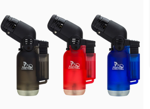 Encendedor de chorro de antorcha de plástico moderno, encendedor de cigarros recargable con llama inflable a prueba de viento para barbacoa al aire libre, cocina, cigarrillo de encendido - Product Image 2
