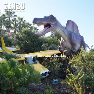 Controle remoto do parque jurássico, modelo de dinossauro de animação 3d