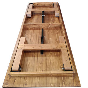 Stile moderno in legno rettangolo pieghevole banchetto tavoli agricoli <span class=keywords><strong>per</strong></span> giardino all'aperto alberghi ristoranti eventi da pranzo - Product Image 1