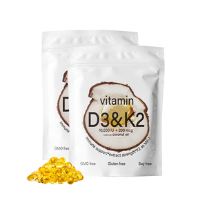 Lifeforn minyak kelapa berbasis 10,000 IU + 200 <span class=keywords><strong>mcg</strong></span> <span class=keywords><strong>Vitamin</strong></span> D3 + k2 Softgel Capsule suplemen kesehatan - Product Image 5