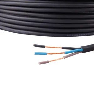 YZ YZW 3*1 3*1.5 3*4 3*6 EPDM Rubber Flexible Copper Conductor Electric Wire Rubber Insulation Cable 2 Core