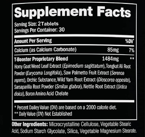 Complément alimentaire pour hommes adultes, comprimés de stimulation, soutien de l'endurance, de l'énergie, de la force, entraînement, végétarien et sans gluten - Product Image 3