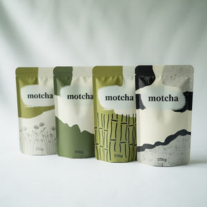 Pochette debout imprimée personnalisée pour la poudre de protéine de poudre de Matcha 50g 100g tailles de sac de papier d'aluminium de qualité alimentaire quantité minimale de commande 500 - Product Image 6