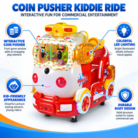 Machine de jeu à pousser les pièces pour enfants, équipement de manèges commerciaux pour enfants pour centre commercial, disponible à la vente