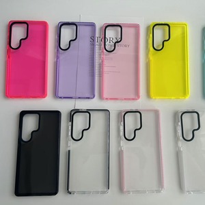 Funda Delgada con Marco en Contraste para <span class=keywords><strong>Samsung</strong></span> S26 Ultra, Cubierta Suave <span class=keywords><strong>de</strong></span> TPU Translúcido con Amortiguación <span class=keywords><strong>de</strong></span> Aire, Antideslizante y Antigolpes - Product Image 1