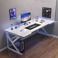 Bureau d'étude et de travail en acier et bois de haute qualité, fabriqué à la main, simple et économique, idéal pour le gaming et l'e-sport – Vente en gros usine