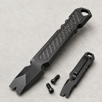 Kit d'outils EDC en titane OEM personnalisé en usine : barre de levier, clip de poche, cordon, perles, jeu de vis