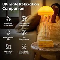 Nouvellement amélioré dégradé couleur télécommande méduse lampe Portable 3D danse rvb atmosphère Table lumière pour la décoration intérieure cadeaux