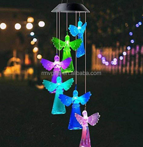Garden Supplies Solar Crystal Wind <strong>Chimes</strong> Outdoor Decor Solar <strong>Angel</strong> Wind <strong>Chime</strong> Lights Garden Landscape Solar Wind <strong>Chimes</strong> Lights - Product Image 5
