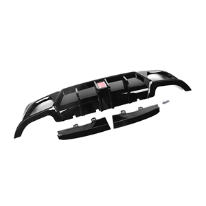 ABS Gloss Black LED Light Auto Stoßstangen diffusor für BMW 3er G20 Sports Pre-LCI 2019-2022 Front Auto Upgrade Diffusor - Product Image 5