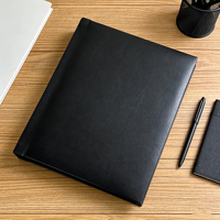 Álbum de Fotos Personalizado con Logotipo de Empresa, Hecho a Mano, con Cubierta de Cuero PU Suave, Páginas Interiores de Cartulina Negra Gruesa, Regalo para Eventos y Ferias