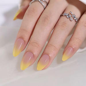 Uñas Postizas al por Mayor de Alta Calidad, 24 Piezas, <span class=keywords><strong>Acrílicas</strong></span>, de Lujo, con Punta Francesa, Marca Privada, Caja de Empaque para Vendedores - Product Image 6