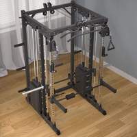 Cadre de musculation multifonctionnel pour salle de sport à domicile, machine Smith
