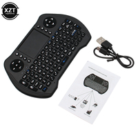 Clavier sans fil mini 2,4G MT10 russe anglais QWERTY avec pavé tactile pour Android TV Box Notebook