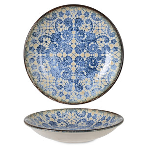 Plato Hondo Rinart Bluet, Impresión Digital Premium, Porcelana Fina, 28 cm, Suministros para Hoteles, Vajilla al por Mayor - Product Image 1