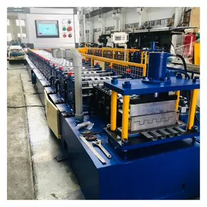 0.4-0.8mm Aluminum Decorative Long Grid Wall Panel Roll Forming Machine for Great Wall Panel