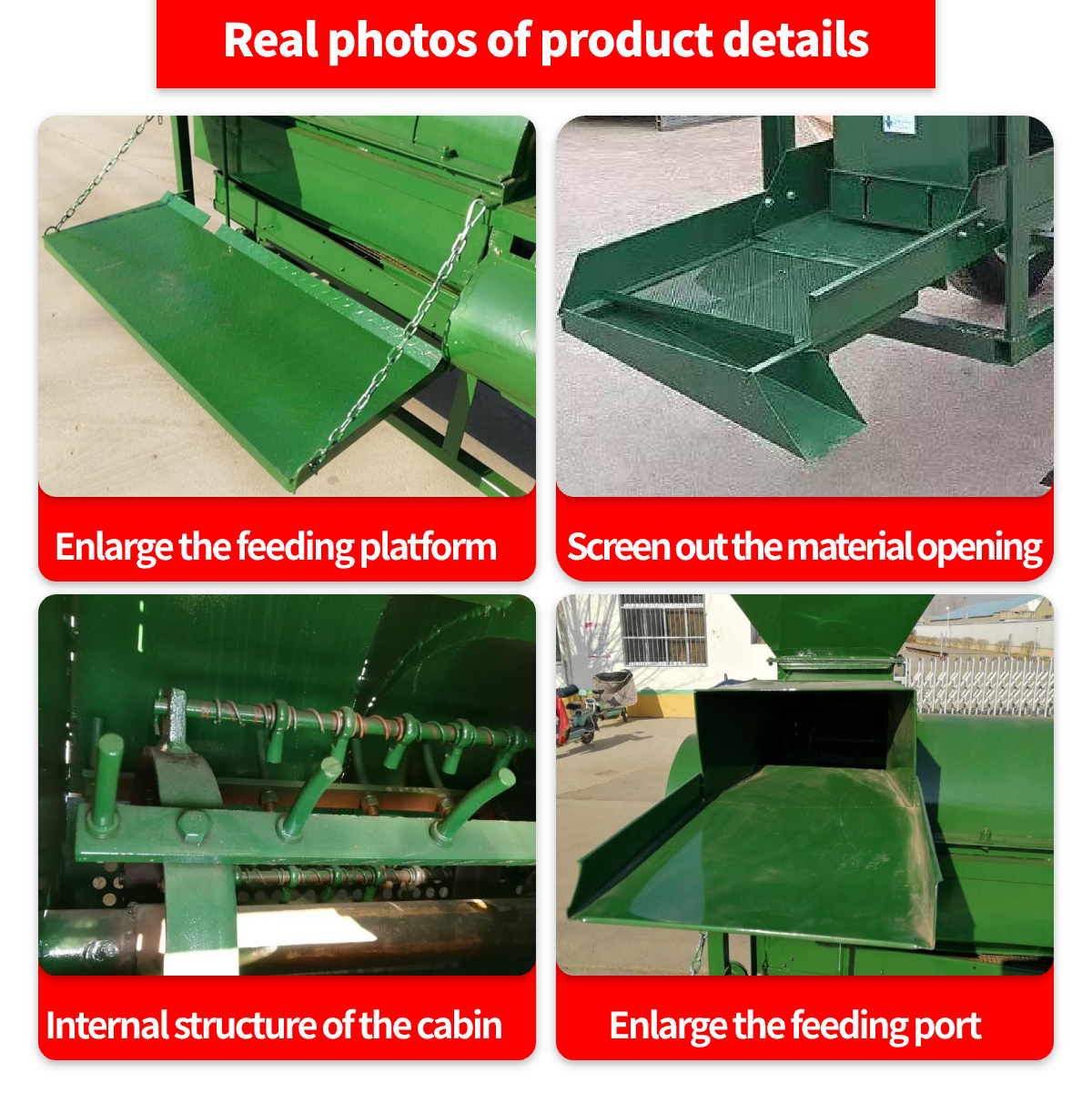 large capacity soya bean thresher