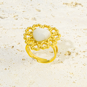 Phụ Nữ Của 18K Vàng Mạ Thép Không Gỉ Mặt Trăng Tình Yêu Earnail Vòng Đeo Tay Vòng Cổ Thiết Lập Thời Trang Ngọc Trai & Zircon Đồ Trang Sức 3-Mảnh Thiết Lập - Product Image 6