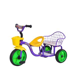 Sepeda Roda Tiga Logam Model Baru untuk Anak/Tricycle 2 Kursi untuk Anak Perempuan/Mainan Bayi Murah Sepeda Roda Tiga Bayi Balita - Product Image 1