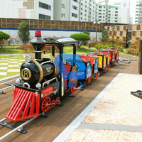 Fun Fair Rides China Christmas Fawn Electric Tourist Railroad Ride On Train Avec Piste Pour Adultes
