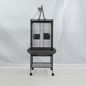 Jaula Clásica de Lujo <span class=keywords><strong>para</strong></span> Pájaros con Marco de Acero Inoxidable y Recubrimiento en Polvo, Bloqueable y Duradera <span class=keywords><strong>para</strong></span> Pájaros Pequeños, Uso Interior/Exterior - Product Image 4