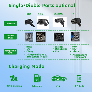 20KW 30KW 40KW chargeur <span class=keywords><strong>solaire</strong></span> Ev Station <span class=keywords><strong>de</strong></span> charge rapide Dc Station <span class=keywords><strong>de</strong></span> charge <span class=keywords><strong>de</strong></span> véhicule <span class=keywords><strong>de</strong></span> <span class=keywords><strong>voiture</strong></span> <span class=keywords><strong>électrique</strong></span> DC avec câble TPU 5m Ocpp 1.6 - Product Image 2