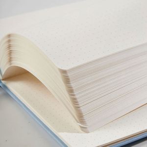 Wholesale Leather Hardcover Custom Journal Notebook with Dotted Inner Pages Pen Loop & Ribbon <b>Bookmark</b> - Product Image 2