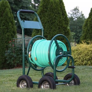 Chariot de jardin portable pour tuyau d'arrosage, chariot de rangement mobile pour l'irrigation de la cour - Product Image 1