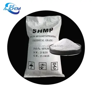 SHMP工業用グレードのヘキサメタリン酸ナトリウム68% ヘキサメタフォスファト