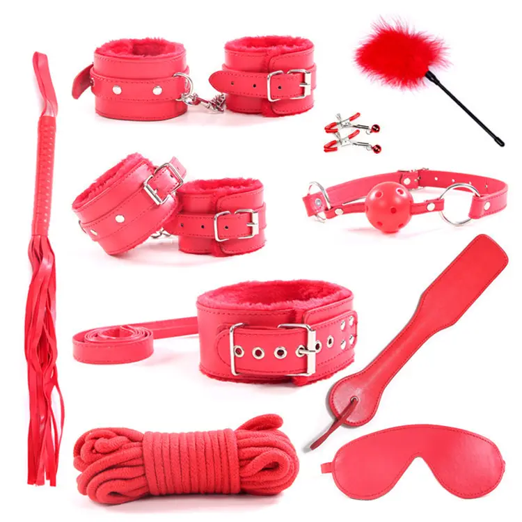 SHEYAY SM Handcuffs Binding Fun Care Toys Adult Sex Products Bondage Adjustable Leather Slave Fetish Sex Products